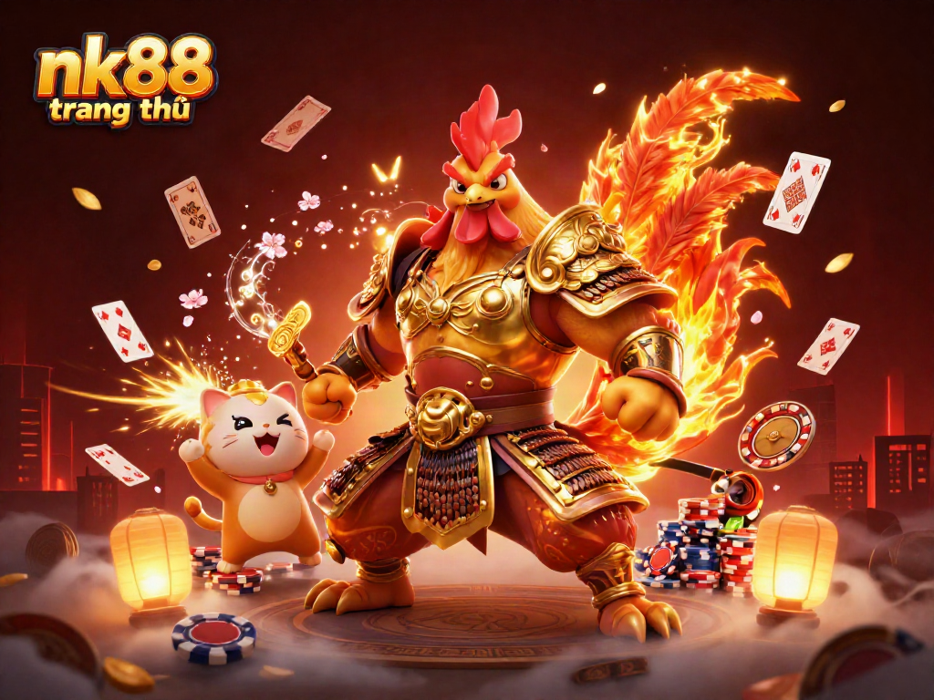Engage in thrilling gameplay at nk88 trang chủ with vibrant 3D characters and casino elements.