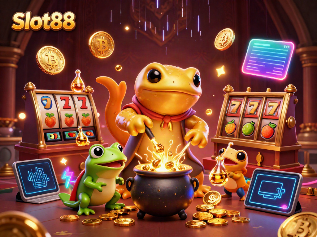 Slot88 menawarkan pengalaman bermain slot dengan alkemis emas yang mentransmutasi logam dasar menjadi koin emas.
