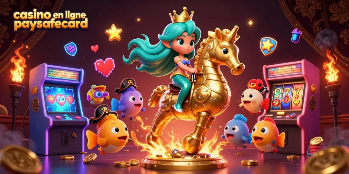Engage in thrilling action at the casino en ligne paysafecard with vibrant characters and gaming elements.