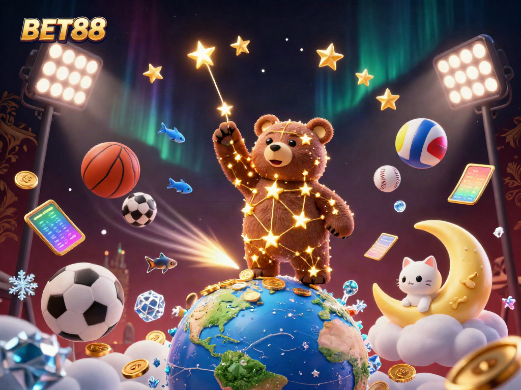 Engage with BET88’s rich atmosphere through energetic illustrations of online gaming, featuring dynamic sports experiences.
