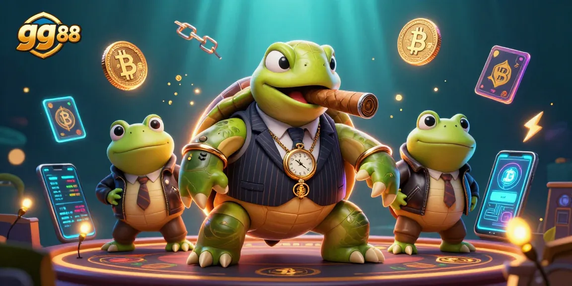 Join the excitement at gg 88 with stunning visuals of a snapping turtle mobster and frog enforcers!